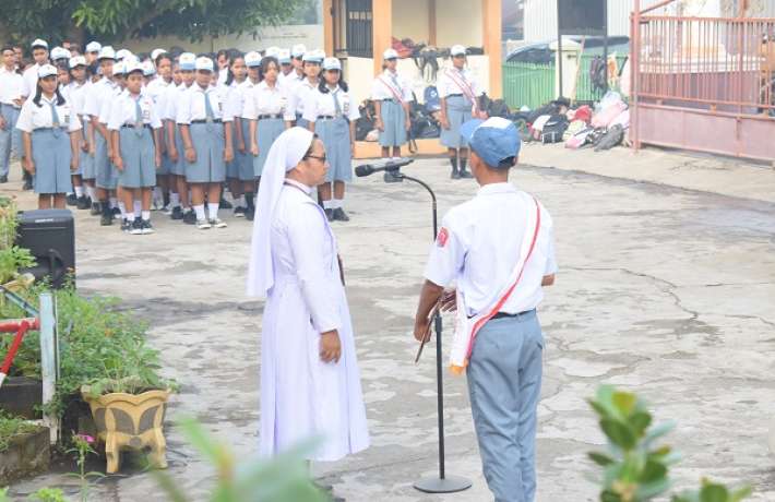 SMK KATOLIK MUKTYACA ENDE SISWA  TERBANYAK  KE-3   UNTUK SMK SE-KABUPATEN ENDE